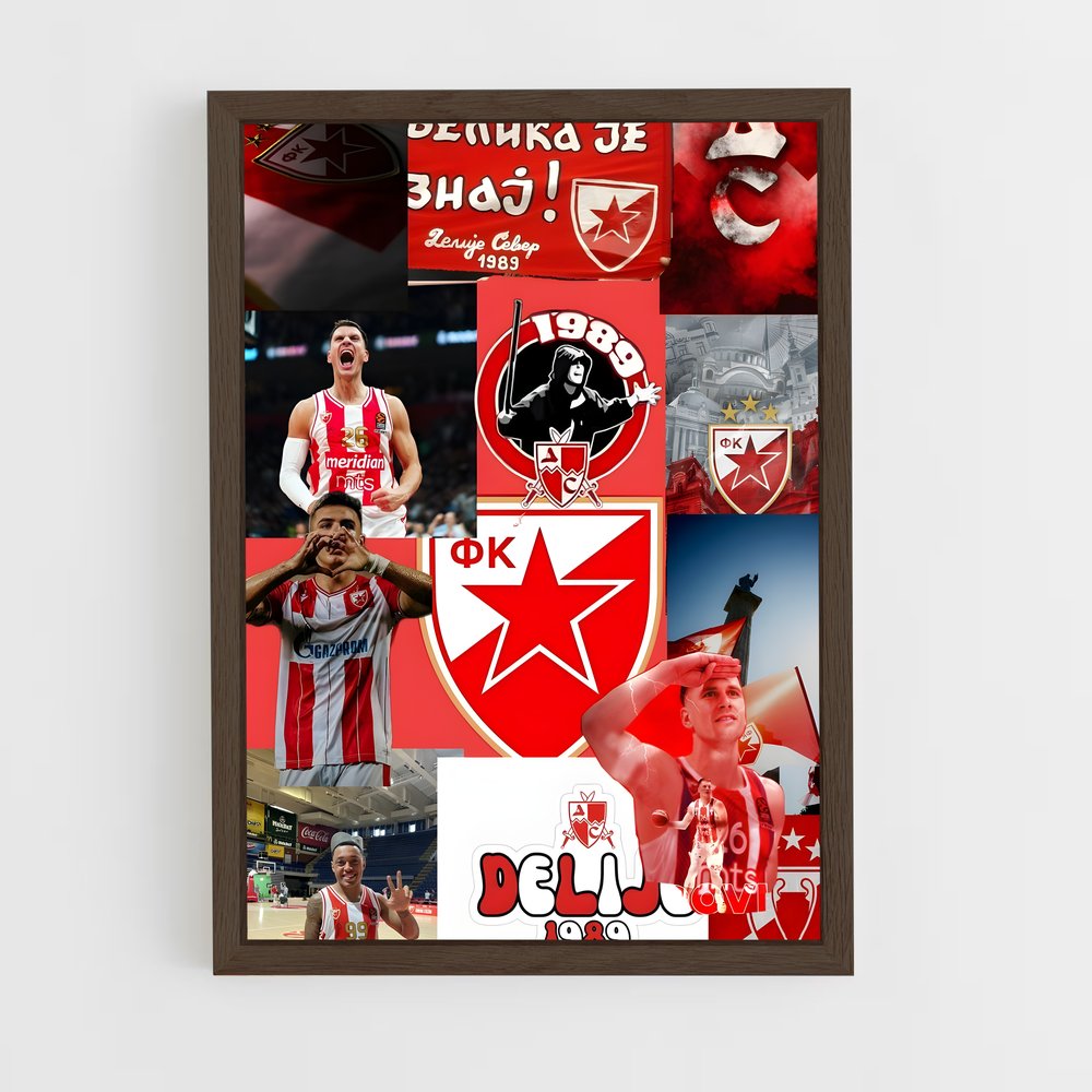 Poster Les Taureaux Rouges – affiche Basketball (vue 5)